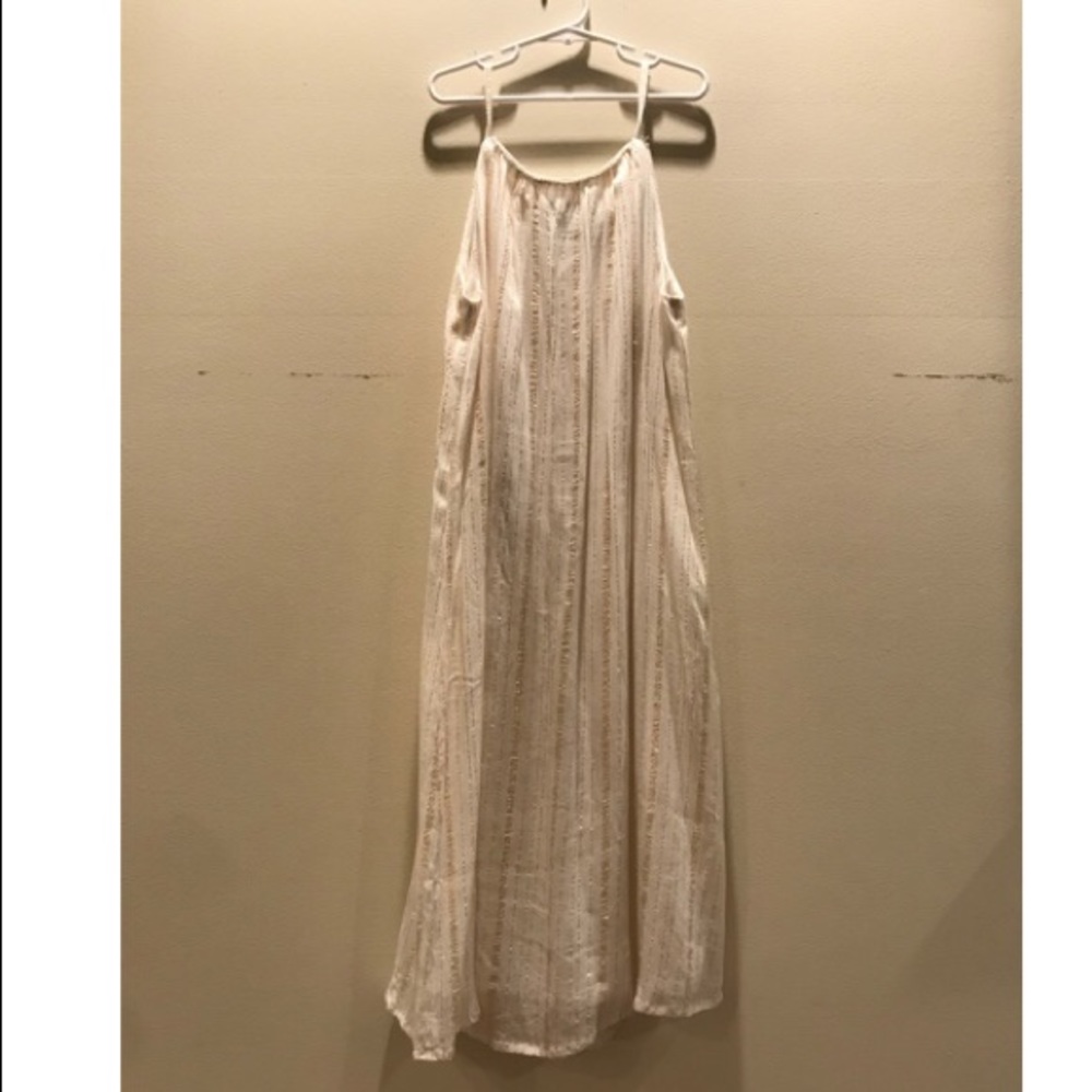 White and gold dress